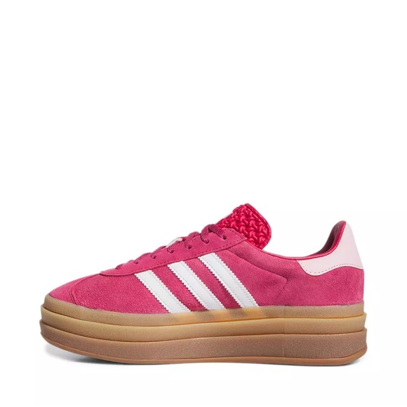 Women’s Adidas Gazelle Bold Platform Rare Wild Pink Suede Size 10 - Picture 11 of 12